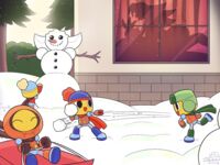 Tron and Megaman Happy Holiday