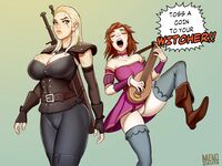 The Witcher and the horny bard