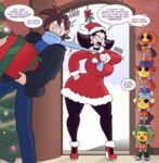 Tron and Megaman Happy Holiday.