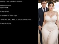 AI Generated, Stranded on Beach with arrogant girl, ENGLISH