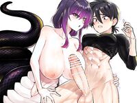 [Oisuke no Tsukue (Oisuke)] Dickchick Knightess Assailed By A Lamia For Mating Sex [English] [APA]
