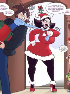 Tron and Megaman Happy Holiday