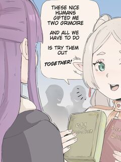 Frieren trying new spells....