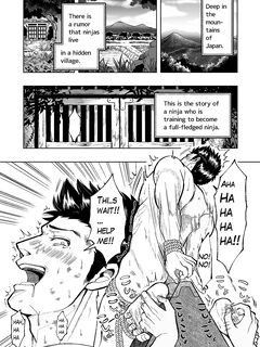 [BG Honda] A masochistic ninja is tickled on the soles of his feet and glans with hands and brushes [English]