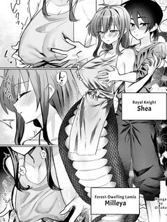 [Oisuke no Tsukue (Oisuke)] Dickchick Knightess Assailed By A Lamia For Mating Sex [English] [APA]