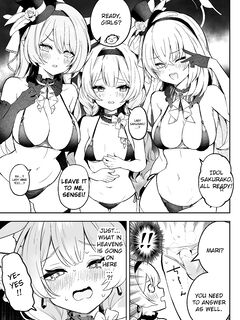 [N7747, MASKDO (Isegawa Yasutaka, Masco)] Dokidoki Idol Lesson (Blue Archive) [Digital] [English] [Literally Starving]