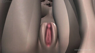 Chesty hentai babe taking huge dick for a ride