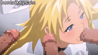 HENTAIKEY - Gymnasium slut fucks for cash