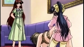 Bondage anime with gagging gets vibrator in her ass and pussy