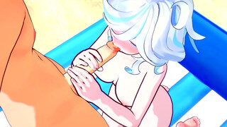 Furina enjoys her puss raw - genshin influence anime porn