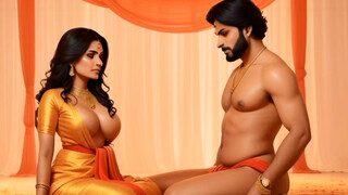 Super hot Indian Desi Duo Holi Off the hook Romance