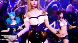 [MMD] GFRIEND - Glass Bead Wondrous Kpop Dance Ahri Akali Kaisa Seraphine Gwen KDA League of Legends