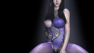 3 DIMENSIONAL super-hot costume play model sitting on the fat jizz-shotgun and got poked so rigid
