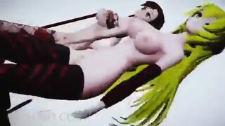 MMDR18 Misaki And Misaka - Lamb White Stage 1316