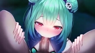 anime female point of view oral pleasure