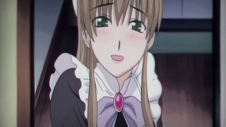 Asian anime maid caught fapping