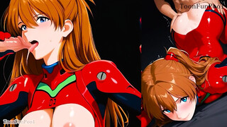 Neon Genesis Evangelion Manga porn Toon - Asuka Langley Soryu Enormous Bumpers Globes Job Anime porn Anime