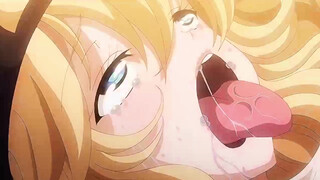 Busty cartoon babe, Suketto Sanjou is moaning while getting fucked and expecting a massive creampie