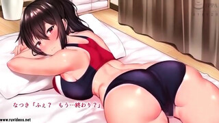 Cartoon brunette with a massive butt is having hardcore sex in many positions, all night long