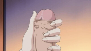 Cartoon babe with red hair and big boobs is eating loads of fresh cum after sucking dick