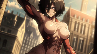 Mikasa got Girl Titan Powers Poke Eren Onslaught Titan Xxx Brunt on Titan Anime porn Uncensored -