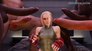 Massive Group Sex with Nymphomaniac Cammy (3D Gameplay) 60 Fps