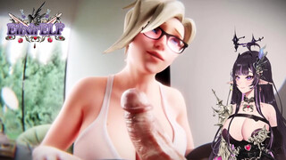 Tea Time With D.Va & Mercy - Overwatch Threesome Hentai
