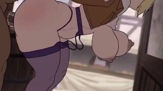 Annie y su enorme bum es llenado de man gravy Animacion Manga porn