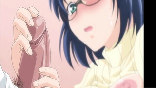 Cartoon slut with blue hair and massive tits is screaming from pleasure while getting fucked hard