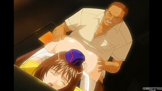 Hentai babe is moaning while getting fucked from the back, because she is about to cum