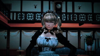 Animated maid with big milk jugs and deep throat is getting fucked hard from the back