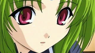 Cartoon girl is having a great time with her friend, whom she secretly likes a lot