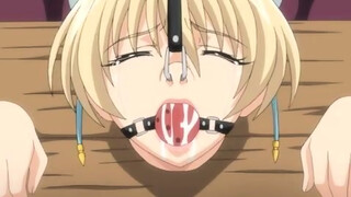 Cartoon chick is gagged and dictated to cum, because she asked for it very nicely