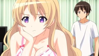 Cartoon girl with big tits was studying with her friend and having sex with him, just for fun