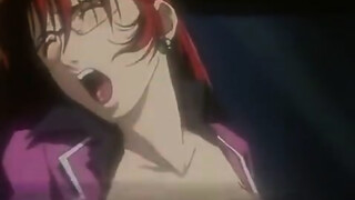 Red haired Anime chick spreads her legs wide open to get her perfectly shaved pussy licked