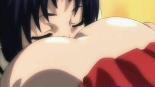 Cartoon teen with long, blue hair is screaming from pleasure while getting fucked on the floor