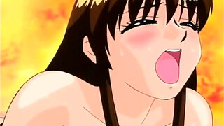 Bound anime girl with big boobs teased by boys who found her sex toy stash