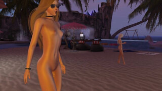 SECOND LIFE - beauties at the nude beach
