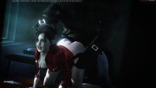 RE 2 Remake- mr.X pounds Claire Redfield (SFM short)