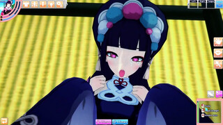 Koikatsu - Genshin - Yun Jin cuckold by black guy