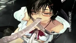 3D hentai cutie in tentacles gets fucked