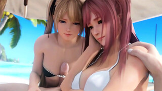 Honoka and Rose titty screw