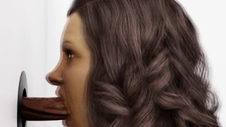 Mature Milf Bathroom Gloryhole Blowjob