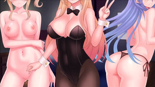 Spanish JOI Hentai - 4 amigas te masturban en una fiesta.