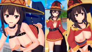 [Hentai Game Koikatsu! ]Have sex with Big tits KonoSuba Megumin.3DCG Erotic Anime Video.