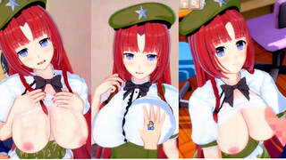 [Hentai Game Koikatsu! ]Have sex with Touhou Big tits Hon Meirin. 3DCG Erotic Anime Video.