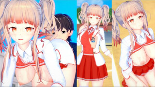 [Hentai Game Koikatsu! ]Have sex with Big tits gilr Ibara. 3DCG Erotic Anime Video.