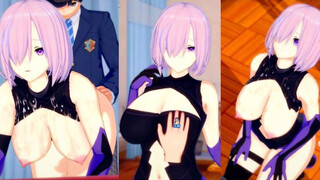 [Hentai Game Koikatsu! ]Have sex with Fate Big tits Mashu Kyrielight.3DCG Erotic Anime Video.