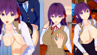 [Hentai Game Koikatsu! ]Have sex with Fate Big tits Sakura Matou.3DCG Erotic Anime Video.