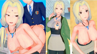 [Hentai Game Koikatsu! ]Have sex with Big tits Naruto Tsunade.3DCG Erotic Anime Video.